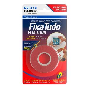 Fita Dupla Face Massa Acrílica 12x2mts 400grs Tek Bond