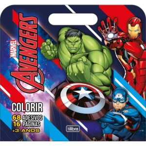 Folhas Para Colorir Maleta Avengers Tilibra 304581