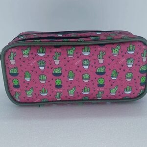 Estojo ACBAG Cactus Vermelho Duplo