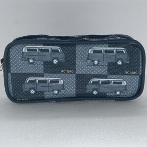 Estojo ACBAG Carros Preto Duplo