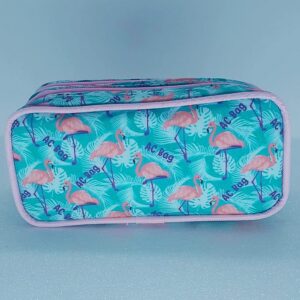 Estojo ACBAG Flamingo Rosa Duplo