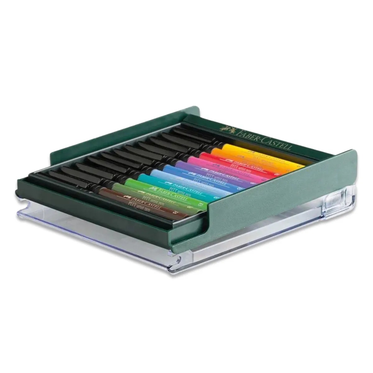 Caneta Faber-Castell Artística Pitt Pencil Soft Brush 12 Cores Box - Imagem 3