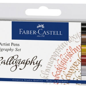 Caneta Faber-Castell Artística Pitt Caligrafia 06 Cores