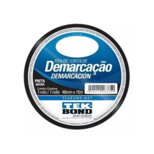 Fita Demarcação Solo 48x15mts Preto Tek Bond 21231048200