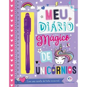 Diário Infantil Unicórnios Com Caneta Mágica Ciranda Cultural