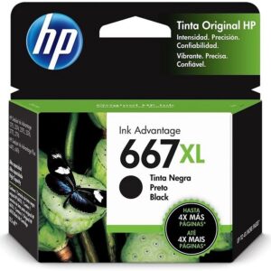 Cartucho Original HP 667XL Preto 8,5ml
