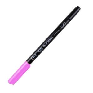 Caneta Cis Dual Brush 2 Pontas Rosa Neon Aquarelável 50 701500