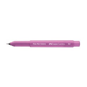 Caneta Faber-Castell Indelével Fine Pen 0.4 Rosa Chiclete