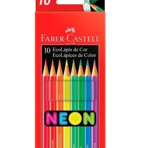 Lápis De Cor 10 Cores Neon Faber Castell 120410N