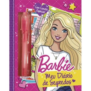 Diário Com Chave Barbie Segredos Com Caneta Mágica Ciranda Cultural