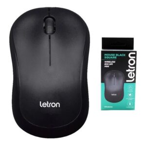 Mouse Sem Fio Black Square 800DPI Mini Preto R8 Letron 74319