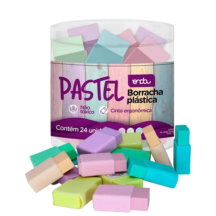 Borracha Com Capa Tons Pastel 1413033 Onda - Imagem 2