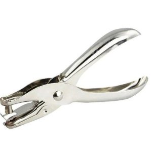 Perfurador De Papel Metal 1 Furo 6 Folhas Cromado 5012015 Onda