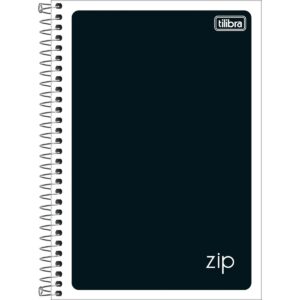 Caderno 1/4 Flexível Zip Preto 80 Folhas Tilibra 342033