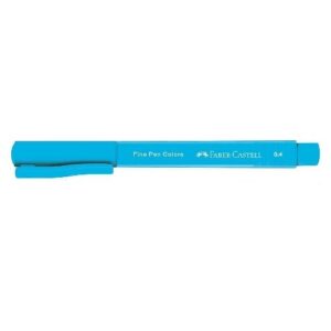 Caneta Faber-Castell Indelével Fine Pen 0.4 Fluor Azul