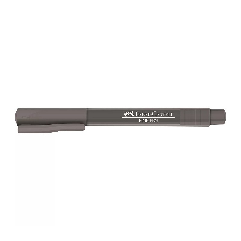 Caneta Faber-Castell Indelével Fine Pen 0.4 Cinza Claro 924