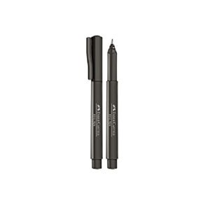 Caneta Faber-Castell Indelével Fine Pen 0.4 Cinza Escuro 931