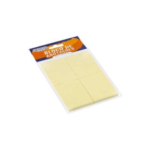 Bloco Adesivo 38mm x 51mm Amarelo Pastel 50 Folhas BRW BA3851