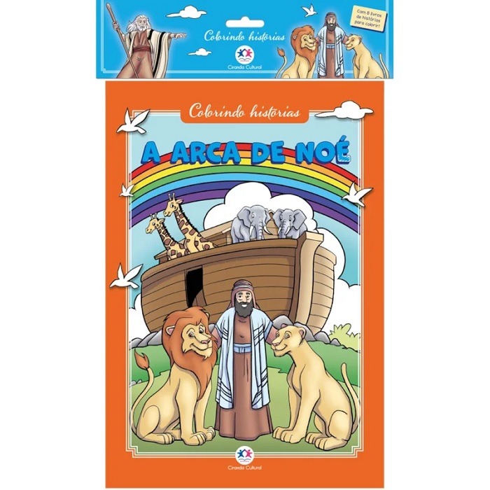 Livro Infantil Kit Colorir Contos Bíblicos Ciranda Cultural - Imagem 2