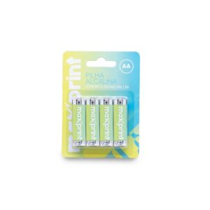 Pilha AA Maxprint Alcalina 04 Unidades 756343