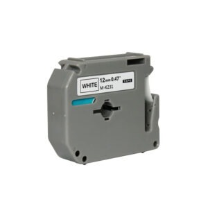 Fita Para Rotulador M-K231 12mm 8mts Preto/Branco Masterprint 222060008