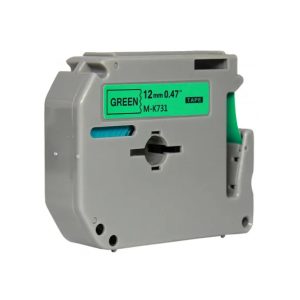 Fita Para Rotulador M-K731 12mm 8mts Preto/Verde Masterprint 222060012