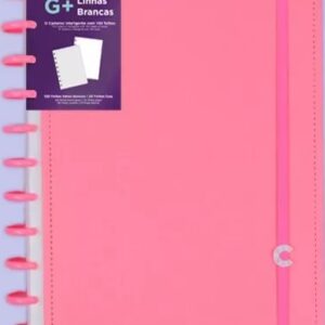 Caderno Inteligente All Pink Grande G+ 140 Folhas