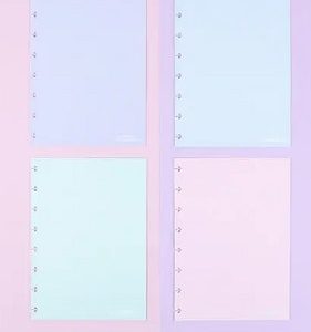 Bloco Refil Folha Inteligente Candy Colors Medio 40 Folhas 90 Grs