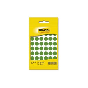 Etiqueta Adesiva Redonda 12mm Verde 210 Unidades Pimaco TP12VD