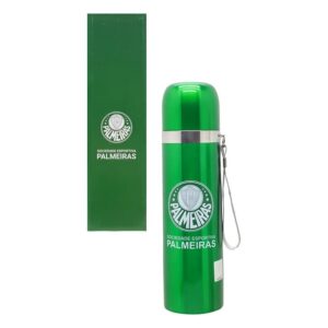 Garrafa Mileno Térmica Aço Inox Palmeiras 500ml HB5013