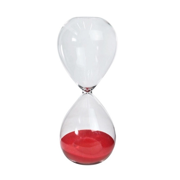 Enfeite Decorativo Ampulheta De Vidro 15 Minutos 16.5cm Charti 5270 - Imagem 2