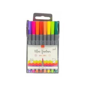 Caneta Marcador Mini Fineliner 0.4mm 8 Cores Spring Summer BRW FI0050