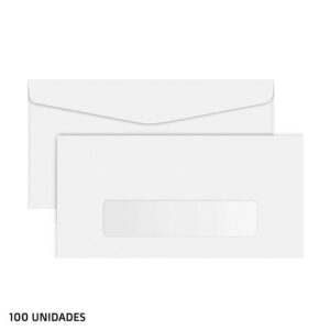 Envelope Oficio Sem Rpc Cof048 114x229 Branco Janela Scrity Pct100 Pl0256