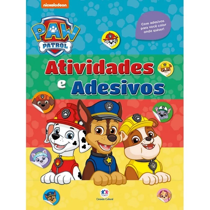 Livro Infantil Patrulha Canina Adesivos E Atividades Ciranda Cultural
