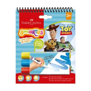 Bloco De Atividades Para Colorir Toy Story 16 Folhas + 3 Canetinhas Mágicas Faber-Castell