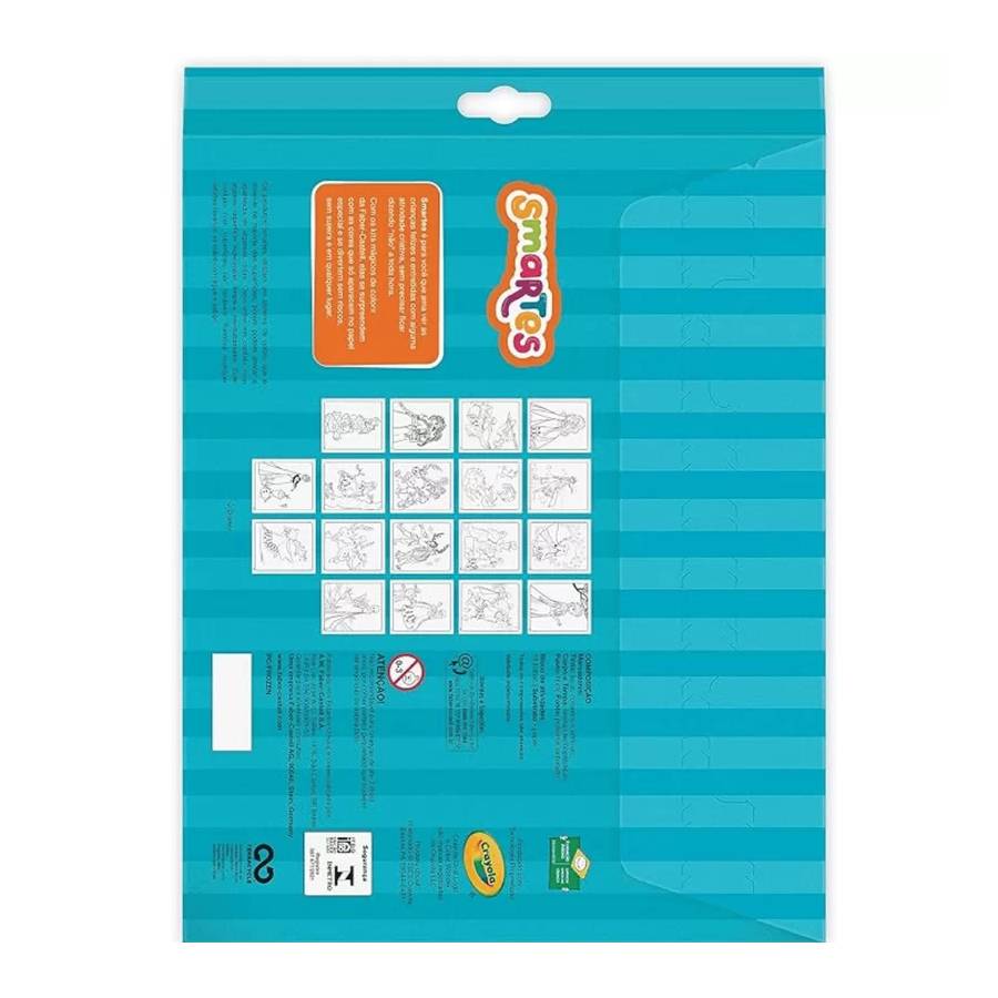 Bloco de Atividades Para Colorir Kit Frozen 18 Folhas + 5 Canetinhas Mágicas Faber-Castell - Imagem 2