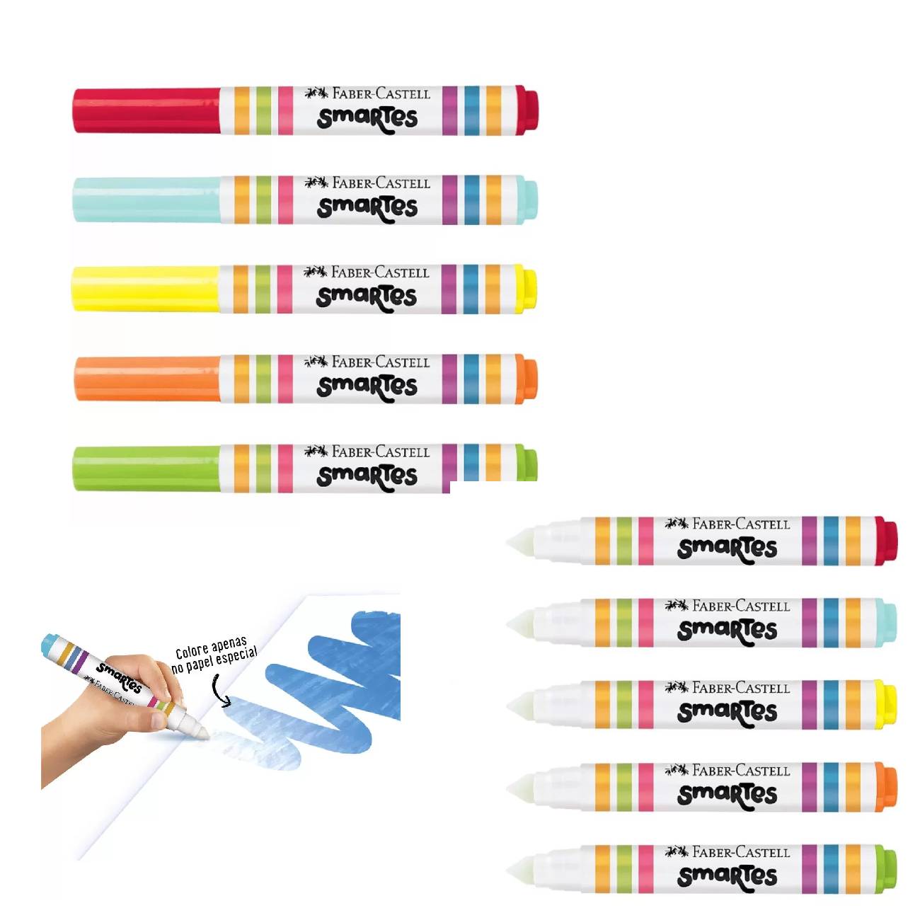 Bloco de Atividades Para Colorir Kit Frozen 18 Folhas + 5 Canetinhas Mágicas Faber-Castell - Imagem 5