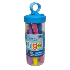 Giz De Cera Tili Gel Retrátil 06 Cores Tilibra 345547