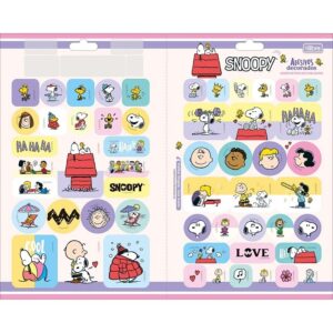 Adesivo Snoopy Duplo 01 Folhas Tilibra 348864