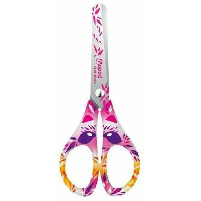 Tesoura Escolar Maped Stainless Mini Cute Cabo Estampado 13cm 464217 - Imagem 3