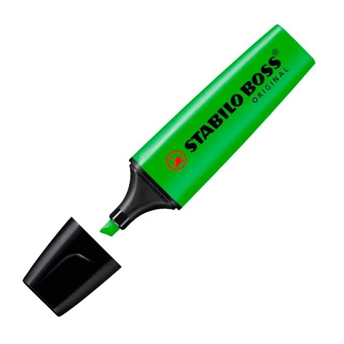 Caneta Marca Texto Stabilo Boss Verde 70/33 1142900 - Imagem 2