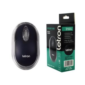 Mouse USB L-Black 800DPI Preto Letron 74300