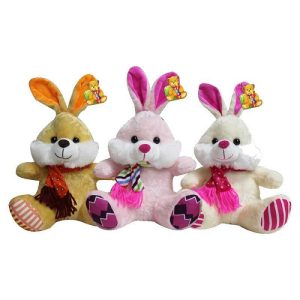 Coelho Pelúcia Páscoa Com Laço 23cm Fizzy Cores Sortidas FEC7315