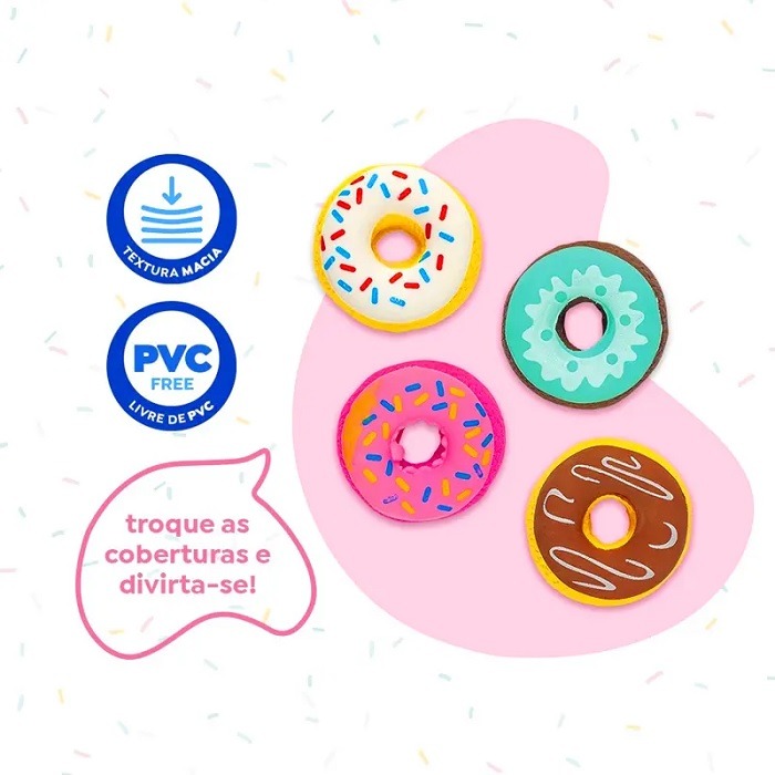 Borracha Tris Holic Donuts 04 Unidades - Imagem 3