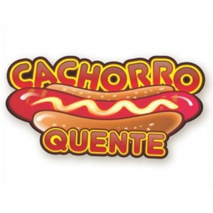 Festa Junina Painel Papelão Cachorro Quente 23x50cm 314