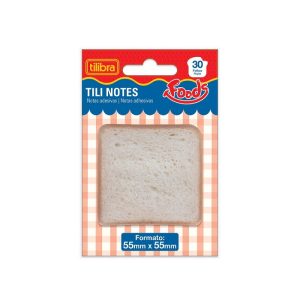 Bloco Adesivo 55x55 Pão 30 Folhas Tili Notes Tilibra 354554