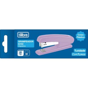 Grampeador Mesa G102 Lilás 20 Folhas Blistado Tilibra 353779