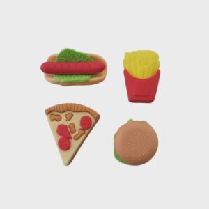 Borracha Mini Foods Potinho 04 Unidades Tilibra 353108