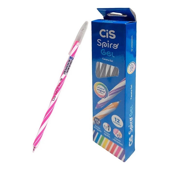 Caneta Cis 0.7mm Spiro Gel Rosa 57748 - Imagem 2
