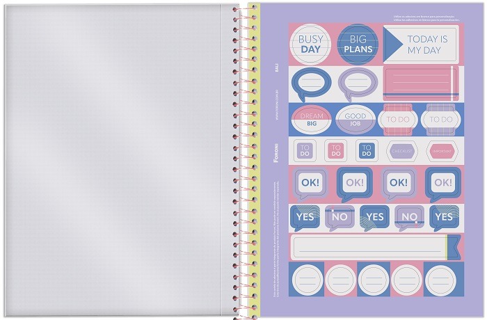 Caderno 01x1 Bali 80 Folhas Foroni 3169048 - Imagem 4